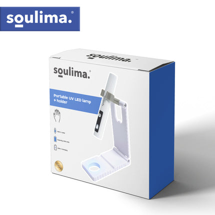 Soulima Draagbare UV LED Lamp met Houder - 3W - LCD - USB-C