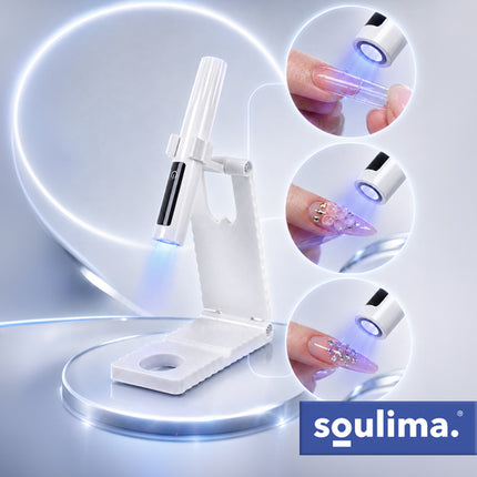 Soulima Draagbare UV LED Lamp met Houder - 3W - LCD - USB-C