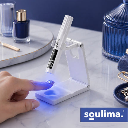 Soulima Draagbare UV LED Lamp met Houder - 3W - LCD - USB-C