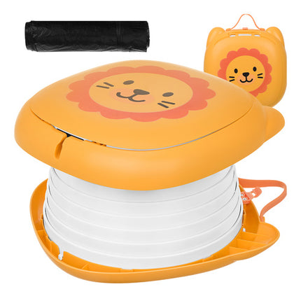 Kruzzel Draagbaar Reispotje - Leeuw Design - Opvouwbaar - Tot 50 kg