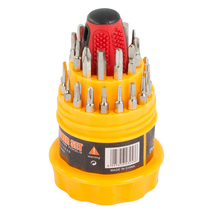 Precisie Schroevendraaierset – 31-delig met Magnetische Bits + Koffer