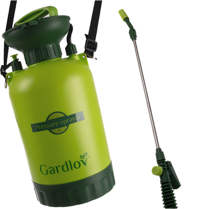 Gardlov Drukspuit - 5 Liter - Met Lans en Slang - Groen