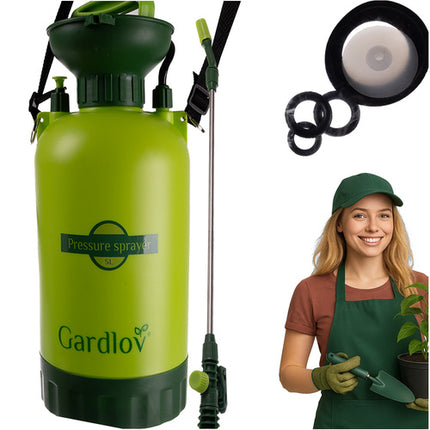 Gardlov Drukspuit - 5 Liter - Met Lans en Slang - Groen