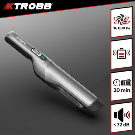 ProVac Xtrobb Autostofzuiger - 16.000 Pa - Draadloos - HEPA Filter