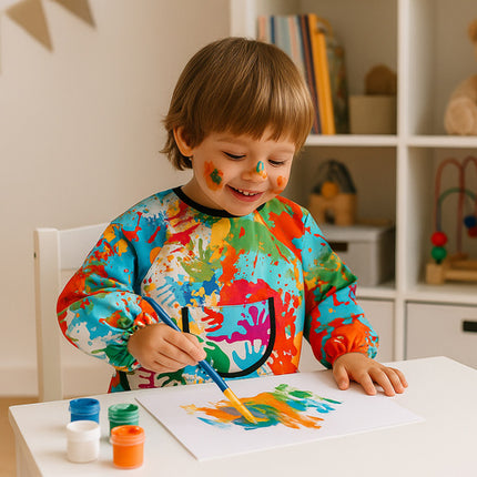 Kruzzel Kinderschort - Waterdicht - 1-3 Jaar - Voor Schilderen & Koken