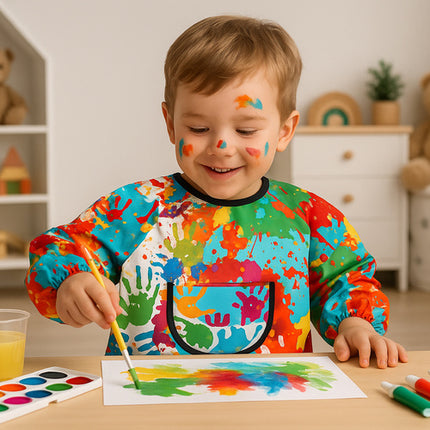 Kruzzel Kinderschort - Waterdicht - 1-3 Jaar - Voor Schilderen & Koken