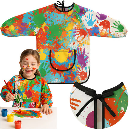 Kruzzel Kinder Schort - Waterdicht - 4-6 Jaar - Voor Schilderen & Koken