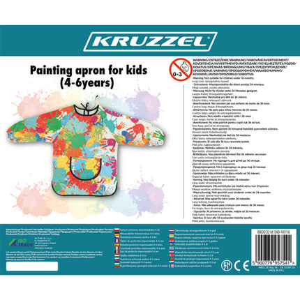 Kruzzel Kinder Schort - Waterdicht - 4-6 Jaar - Voor Schilderen & Koken