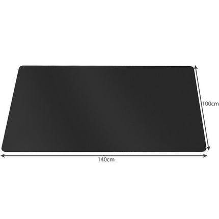 Ruhhy Vloerbeschermmat - 100 x 140 cm - Dubbelzijdig - Zwart