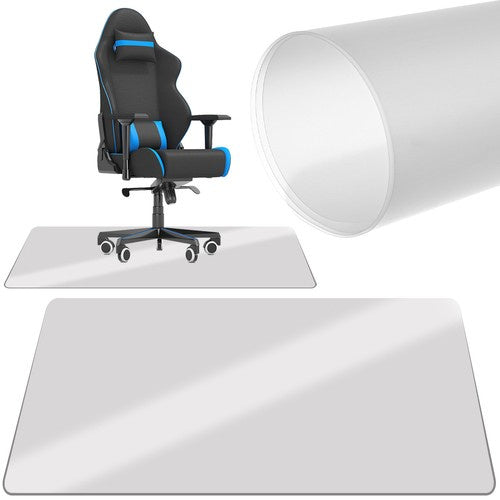 Ruhhy Vloerbeschermmat - 100 x 140 cm - Semi-Transparant - Voor Bureaustoelen