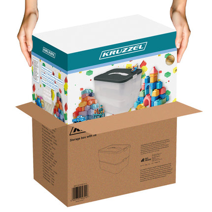Bouwstenen Opbergbox - 2 Laags