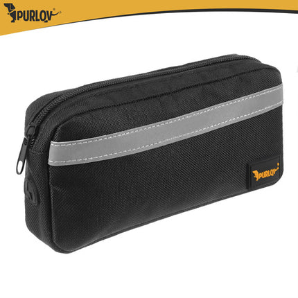 Purlov Hardloopriem met Heupgordel - 2 Meter - Tot 50 kg - Zwart/Geel