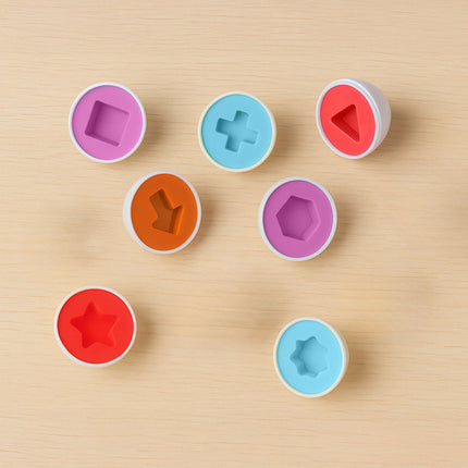 Iso Trade Eieren Puzzelset - 12-Delige Sorteerset - Educatief Speelgoed