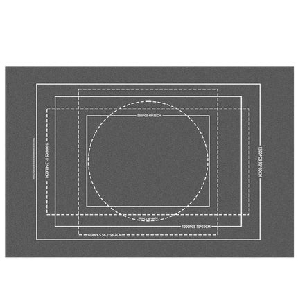 Malatec Puzzelmat - 115 x 67 cm - Inclusief Opbergkoker en Sorteerbakjes
