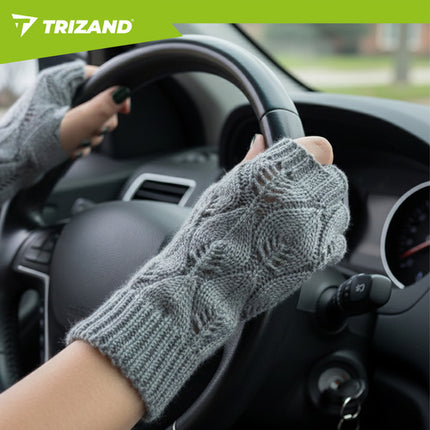 Trizand 26073 Touchscreen Handschoenen - Grijs - 2-in-1 Set