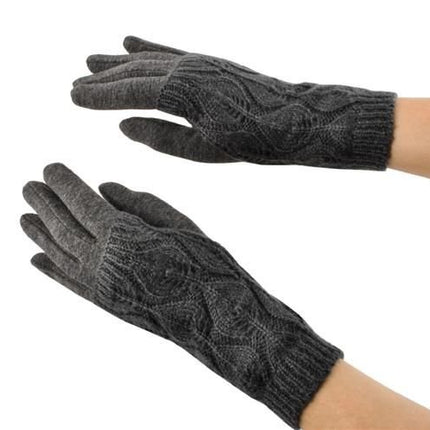 Trizand Touchscreen Handschoenen - Maat M - Met Warmers - Grijs