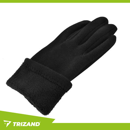 Trizand Touchscreen Handschoenen - Maat M - Met Warmers - Zwart