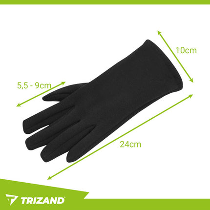 Trizand Touchscreen Handschoenen - Maat M - Met Warmers - Zwart