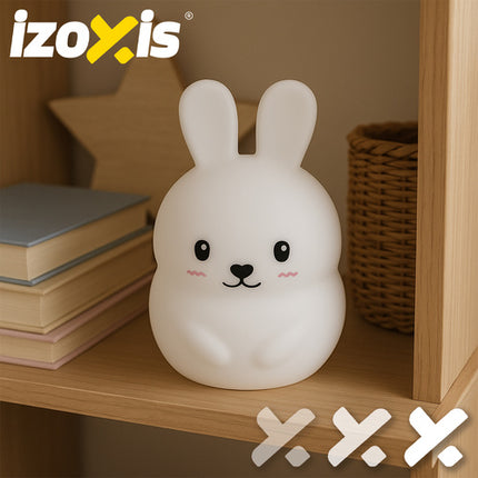 Izoxis 26204 RGB Konijn Nachtlampje - Siliconen - Met Afstandsbediening