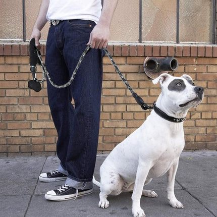 Purlov Reflecterende Hondenlijn - 3m - Voor Grote Honden - Zwart