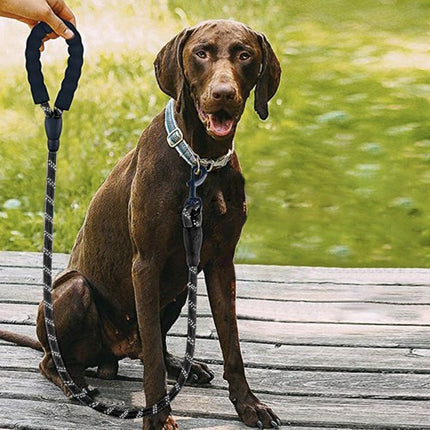 Purlov Reflecterende Trainingslijn - 5m - Voor Grote Honden - Zwart