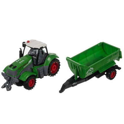 Kruzzel RC Tractor met Kiepkar - Afstandsbediening - 39 cm