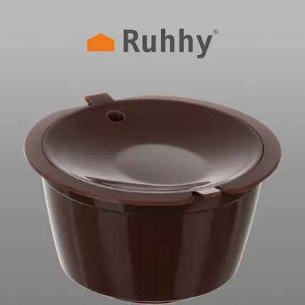 Ruhhy 23028 Herbruikbare Koffiecapsules Set - 6 Stuks - Bruin