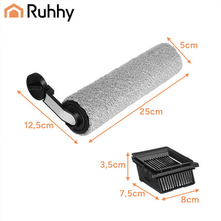 Ruhhy Borstelrol en HEPA-Filter - Vervangingsset voor Lixo 24860