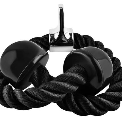 Trizand Triceps Touw - 70 cm - Voor Kabelstation - Zwart