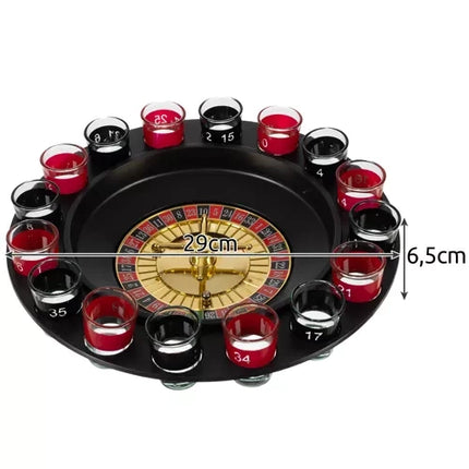 Malatec Party Roulette - Inclusief 16 Shotglazen - Drankspel voor Feestjes