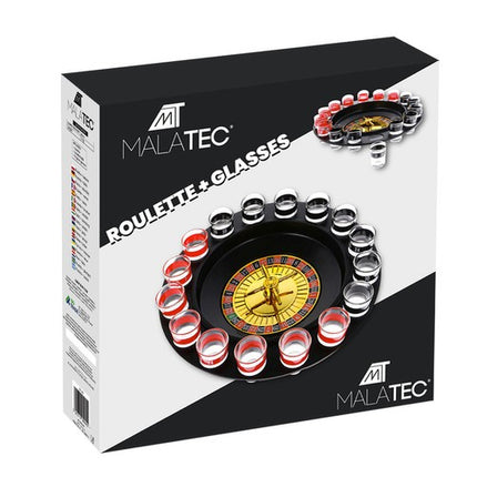 Malatec Party Roulette - Inclusief 16 Shotglazen - Drankspel voor Feestjes