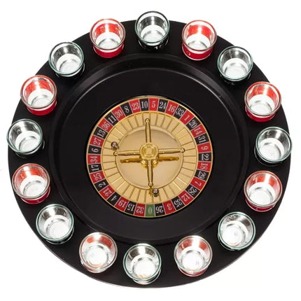 Malatec Party Roulette - Inclusief 16 Shotglazen - Drankspel voor Feestjes
