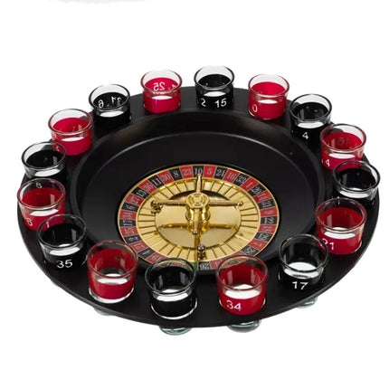 Malatec Party Roulette - Inclusief 16 Shotglazen - Drankspel voor Feestjes