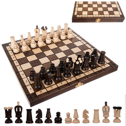 Ruhhy Royal Schaken - 31 x 31 cm - Houten Schaakset - Luxe Design