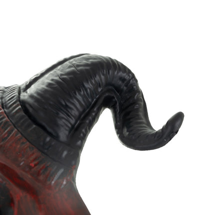 Ruhhy Demon/Duivel Masker - Halloween Verkleedmasker - Rood/Zwart