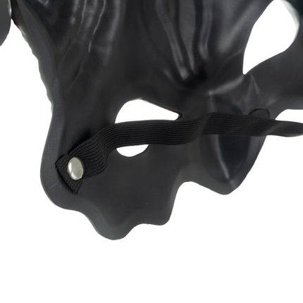 Ruhhy Demon/Duivel Masker - Halloween Verkleedmasker - Rood/Zwart