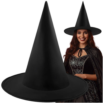 Ruhhy Heksenhoed - Halloween Kostuum Accessoire - Zwart