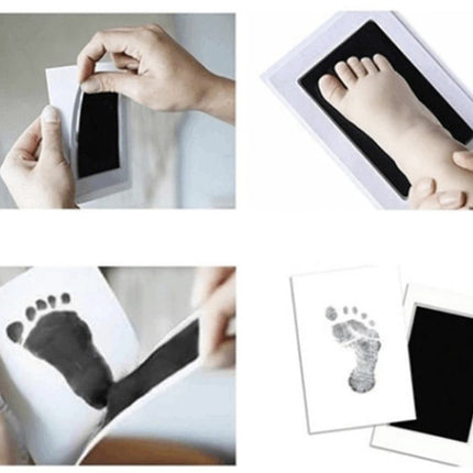 Ruhhy Baby Hand- en Voetprint Kit - Clean-Touch - Zwart