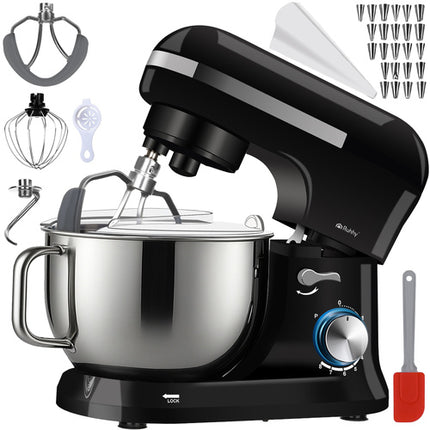 Ruhhy Planetaire Keukenmachine - 1000W - 4,5L RVS Kom - Zwart
