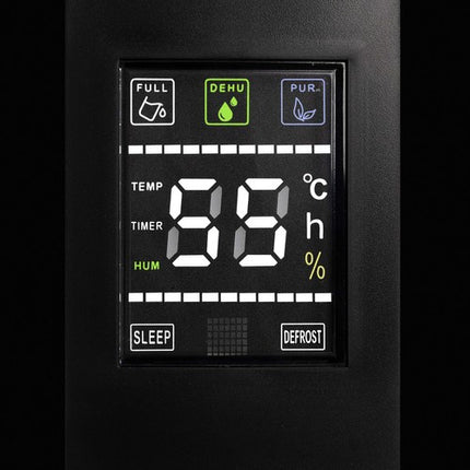 Ruhhy Luchtontvochtiger - 1800ml - Met Hygrostaat & Timer - Zwart