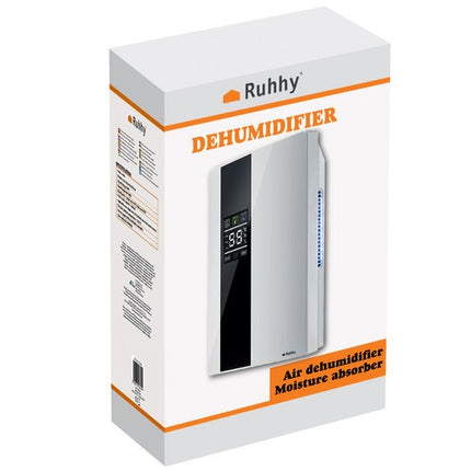 Ruhhy Luchtontvochtiger - 1800ml - Met Hygrostaat & Timer - Wit