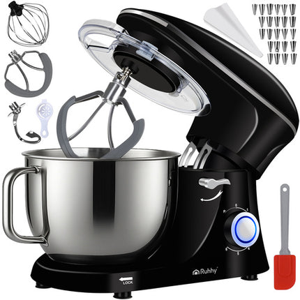 Ruhhy Planetaire Keukenmachine - 2200W - 6,2L - 9-in-1 - Zwart