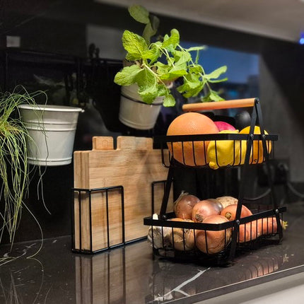Fruit etagère met 2 lagen