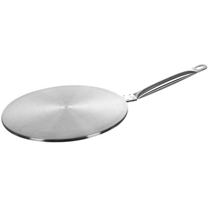 Ruhhy 24281 Inductie Adapterplaat - Ø 19 cm - RVS en Aluminium - Zilver