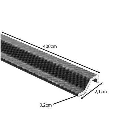 Ruhhy Zelfklevende Tochtstrip - 4 meter - Voor Ramen en Deuren - Zwart