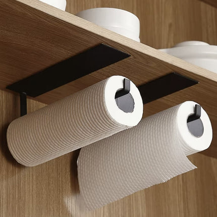 Toiletrolhouder - Zwart -Zelfklevend