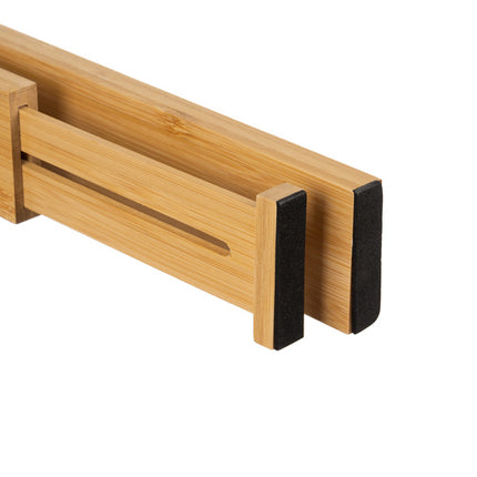 Ruhhy Verstelbare Ladeverdeler - 4 Stuks - Bamboe - 42-56 cm