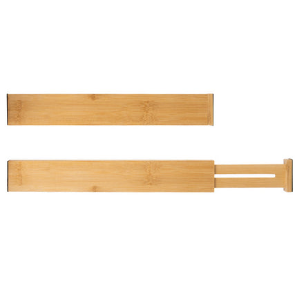 Ruhhy Verstelbare Ladeverdeler - 4 Stuks - Bamboe - 42-56 cm