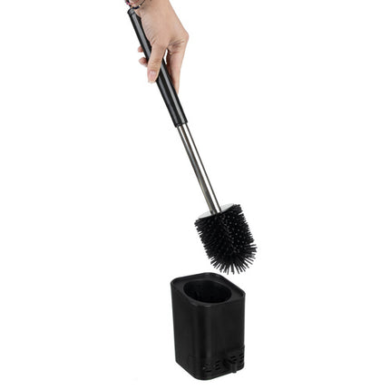 Toiletborstel met houder – zwart