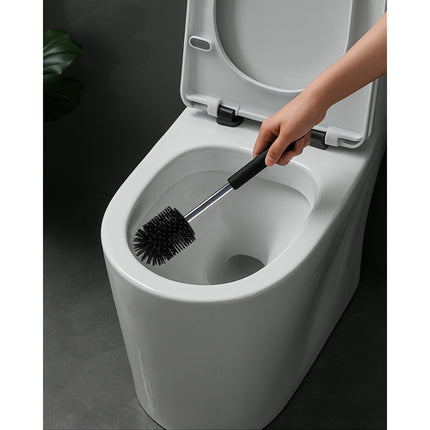 Toiletborstel met houder – zwart